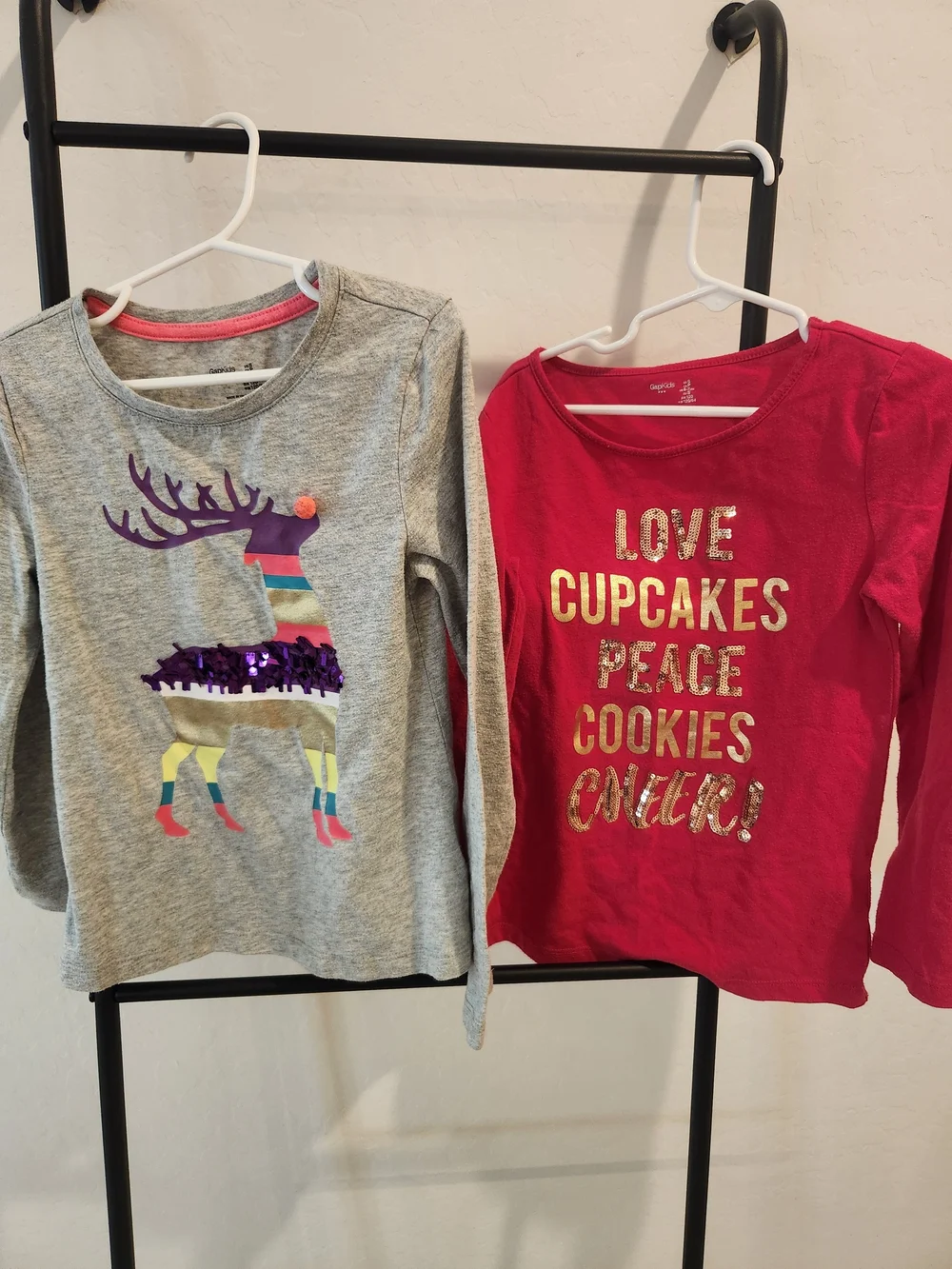 Girls Long-Sleeve Graphic Tees - Love Cupcakes